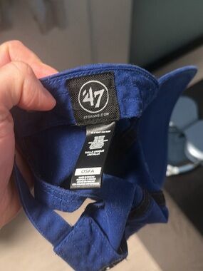 '47 Brand Deep Blue Baseball Cap with Black Logo Tag